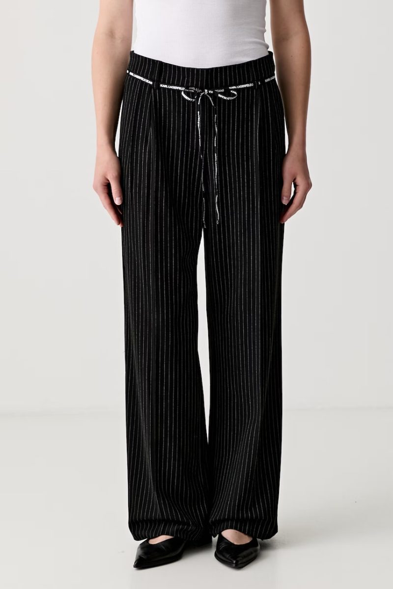 Karl Lagerfeld Jeans  pantaloni pentru femei cu vâscoză