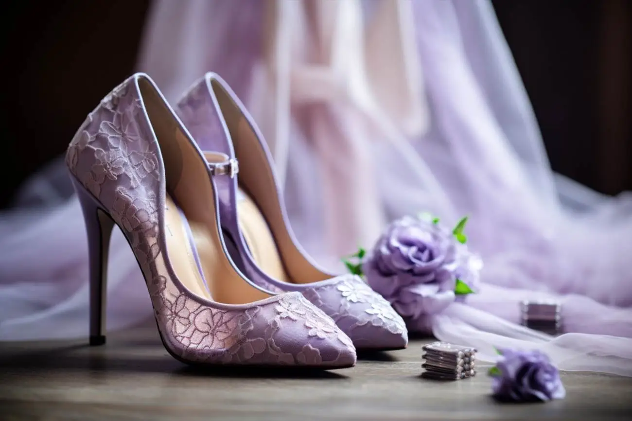 Ce pantofi merg la rochie lila