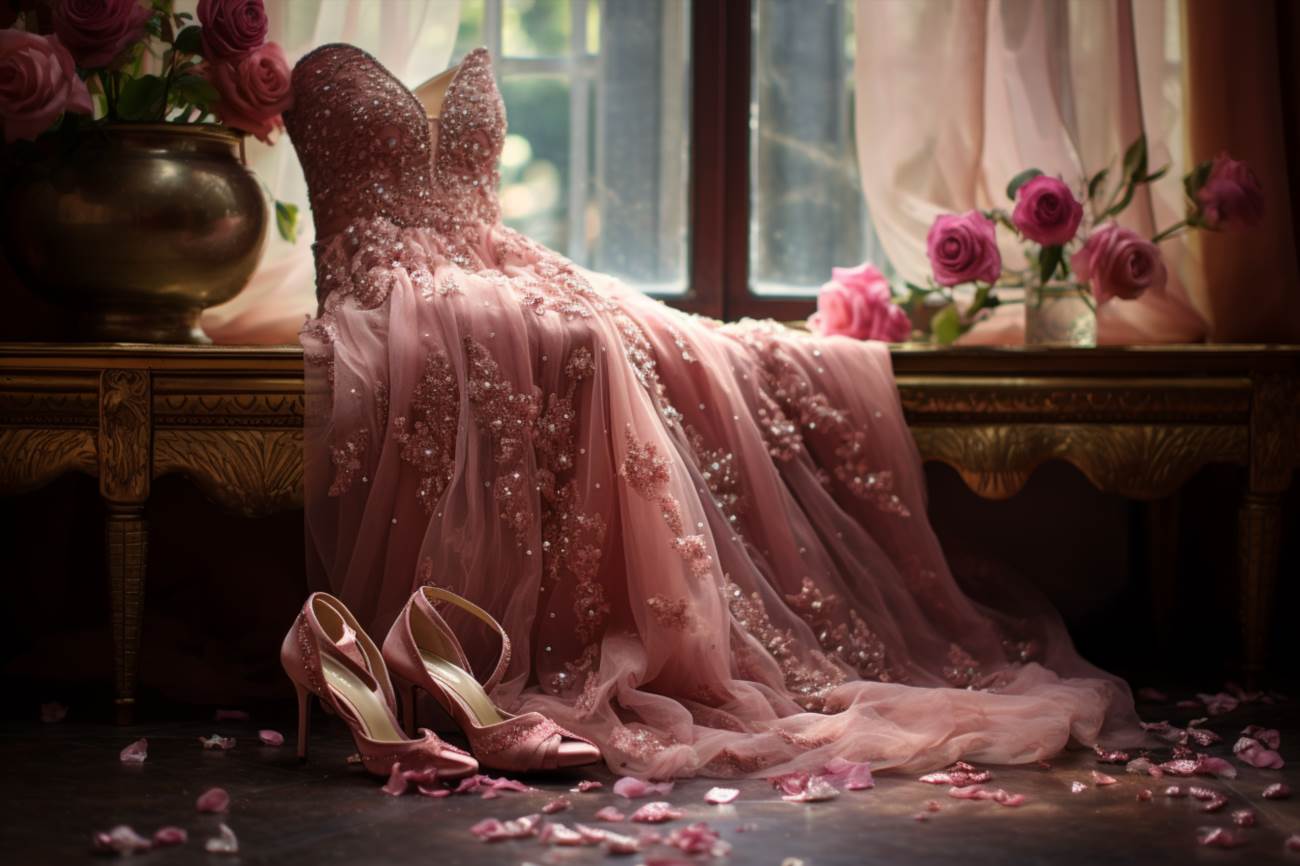 Ce pantofi merg la rochie roz prafuit